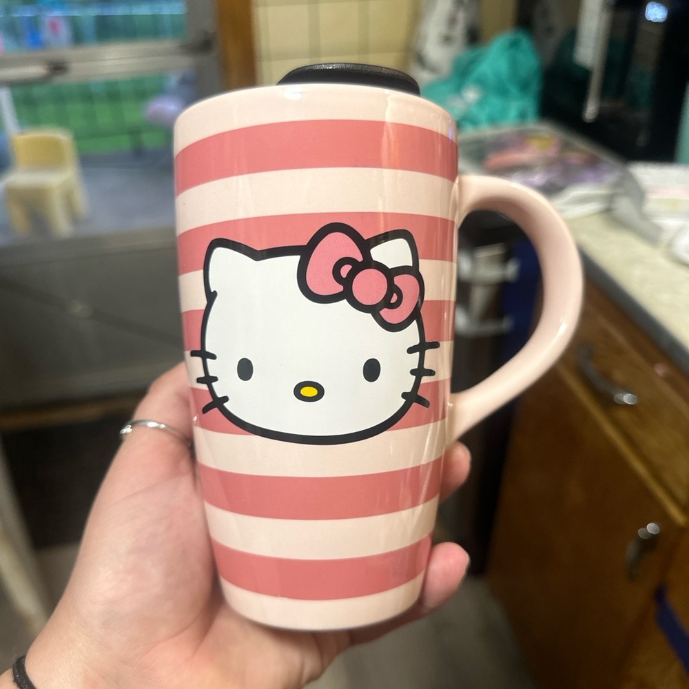 Hello Kitty Pink and White Accent Mug